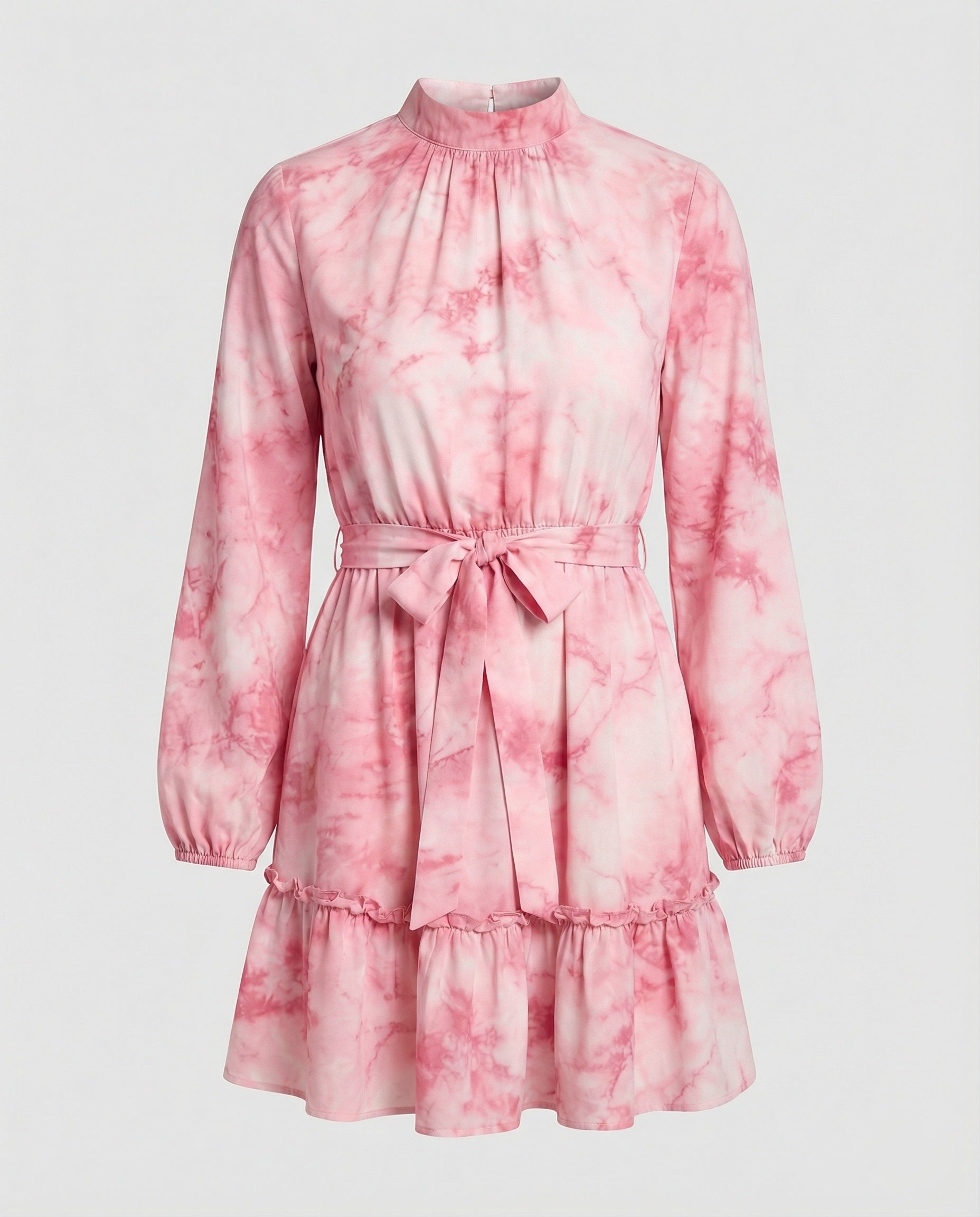 Damen Freizeitkleid Mini mit Volant
