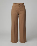 Damen Weite Stoffhose High Waist