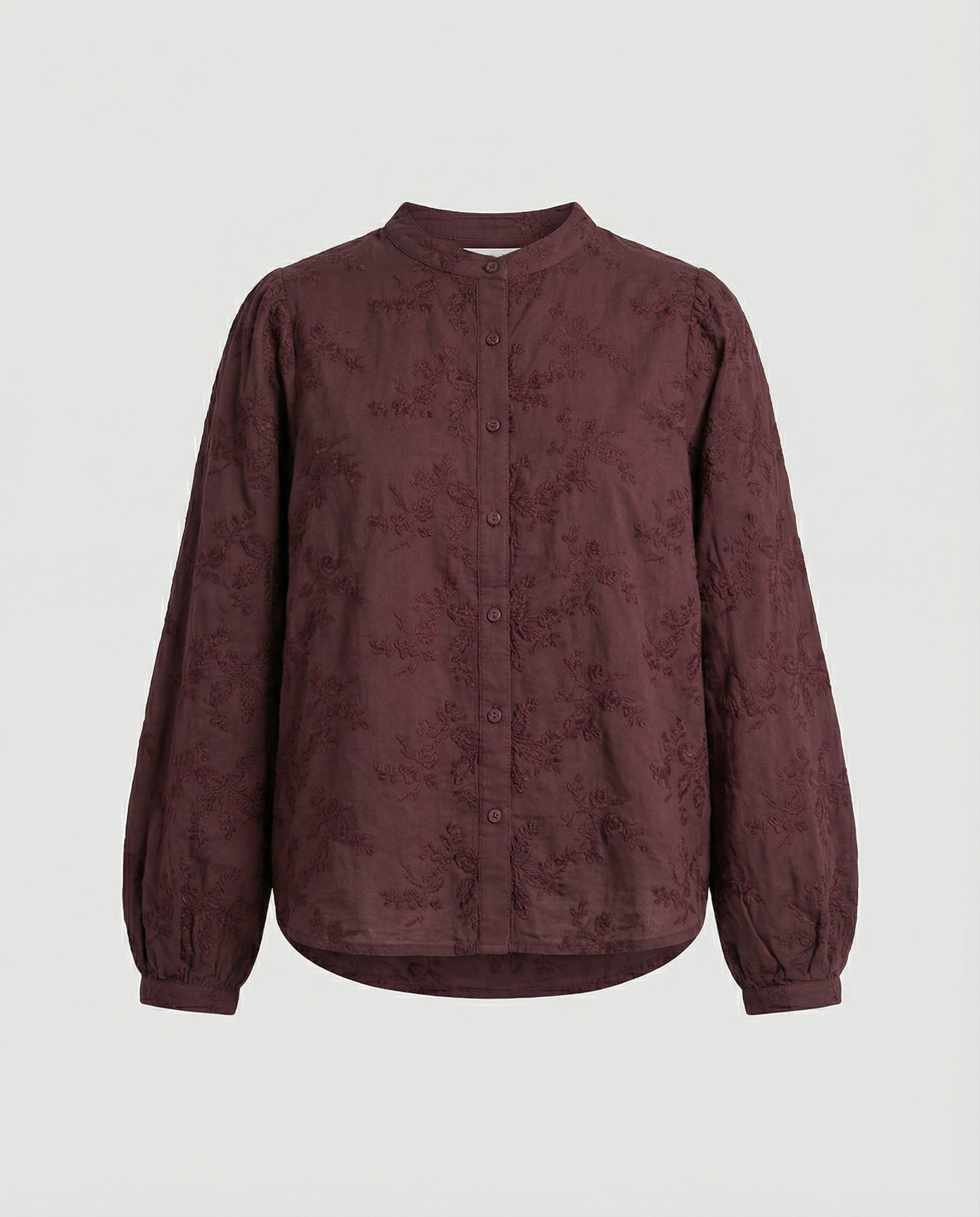 Bluse Damen Baumwolle Bestickt