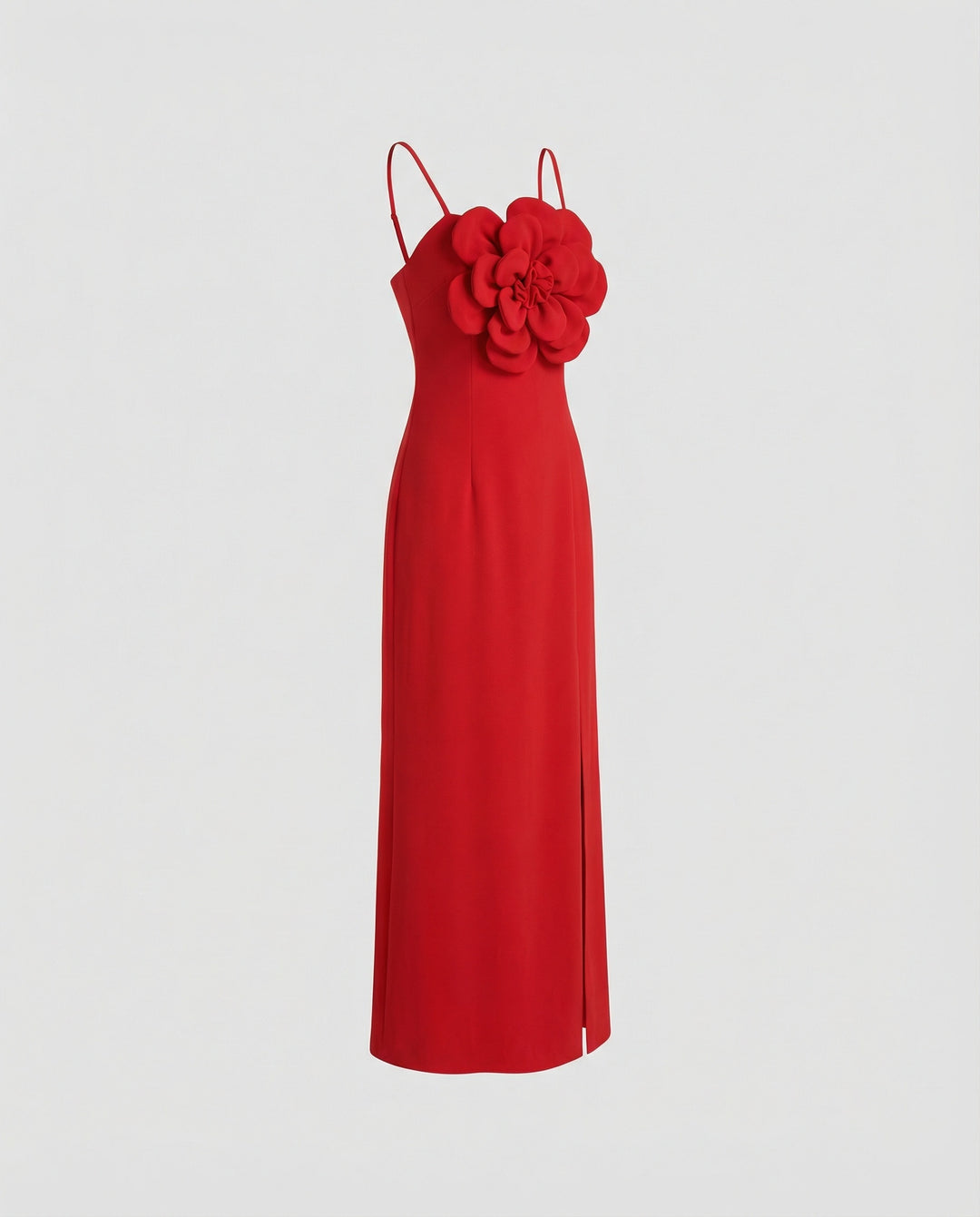 Damen Abendkleid Midi mit Blüten