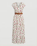 Boho Langes Maxikleid mit Blumenmuster für Sommer & Urlaub - R&B