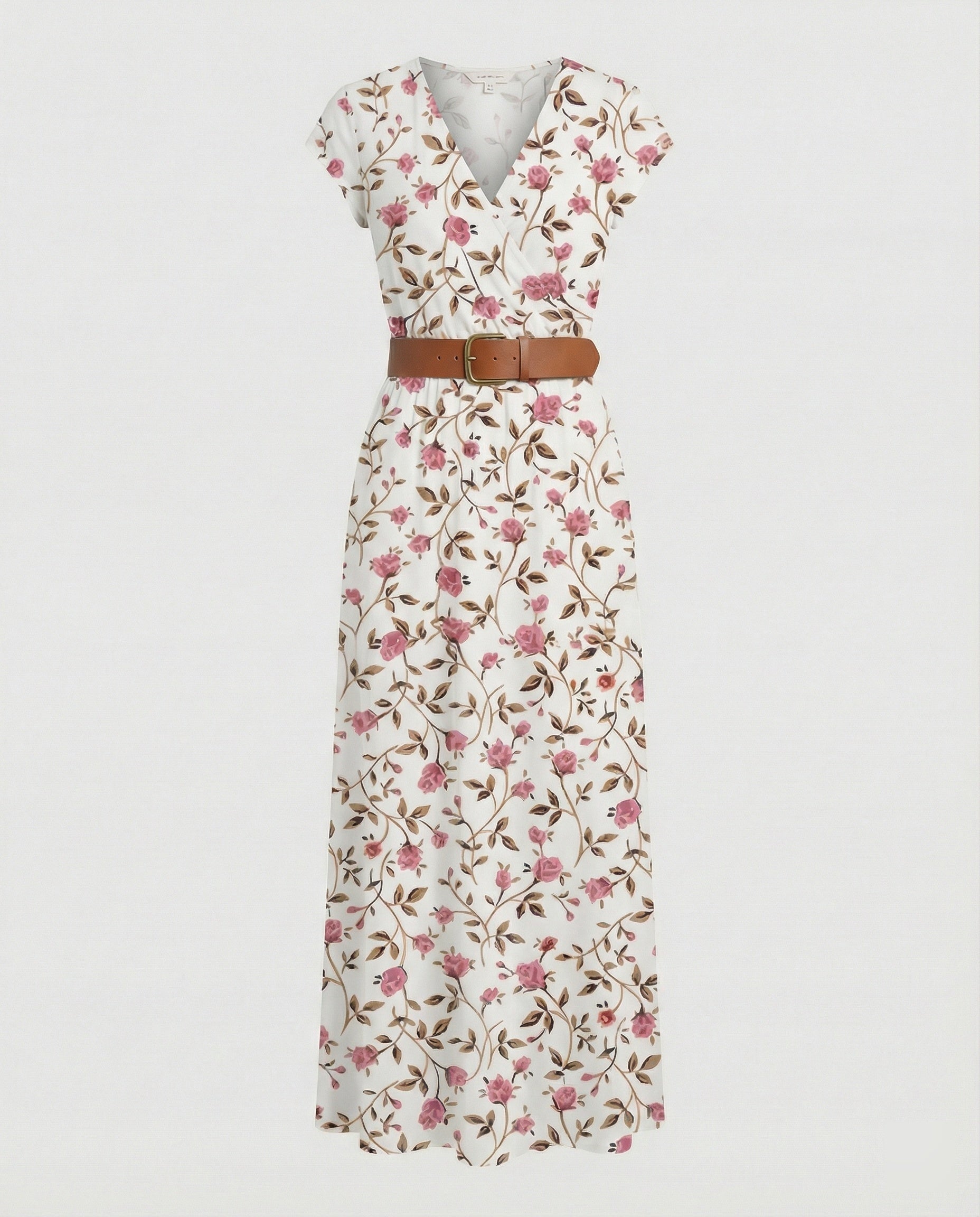 Boho Langes Maxikleid mit Blumenmuster für Sommer & Urlaub - R&B