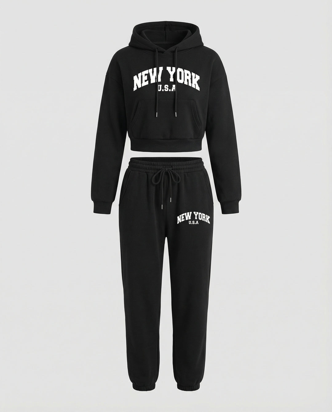 Damen Sweatshirt Set mit College Print