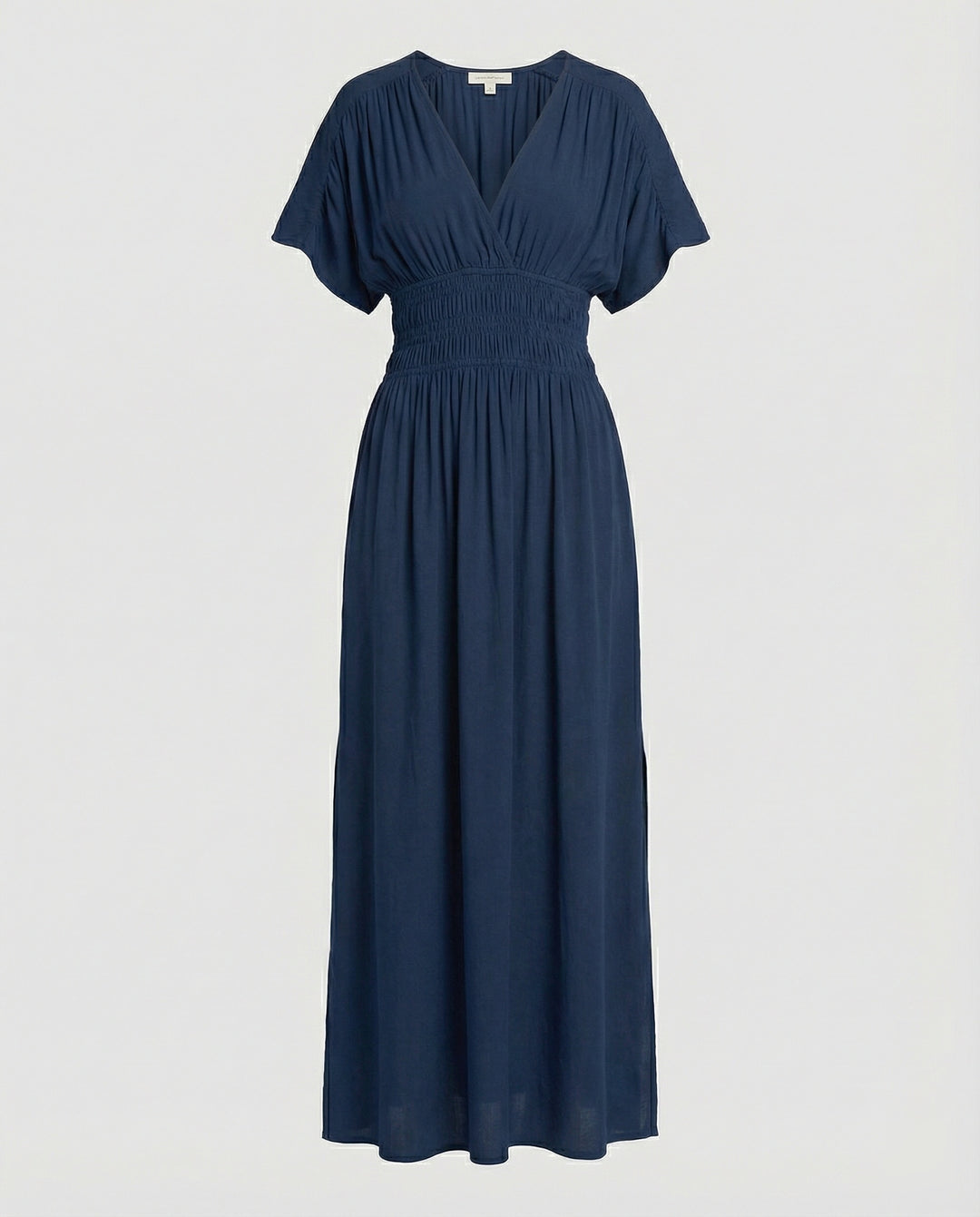 Damen Maxikleid Sommer V-Ausschnitt Schlitz