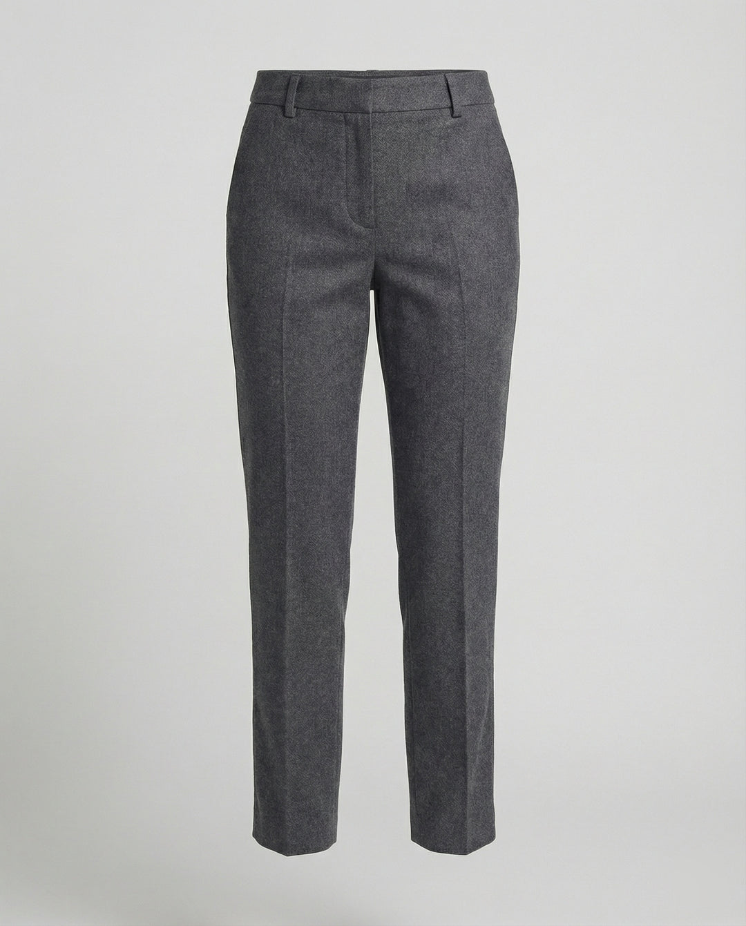 Damen Woll Stoffhose schmal geschnitten mit edlem Design