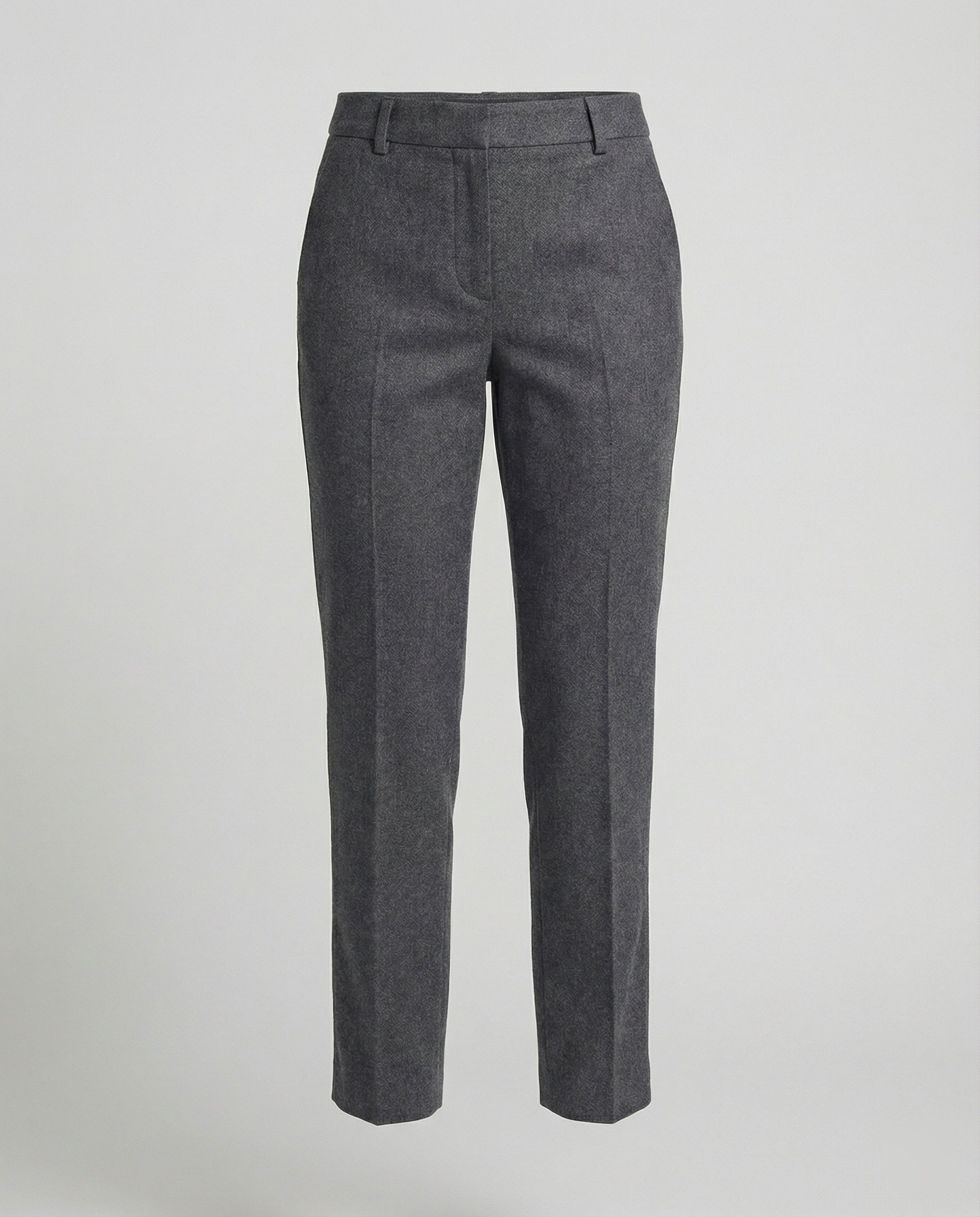 Damen Woll Stoffhose schmal geschnitten mit edlem Design
