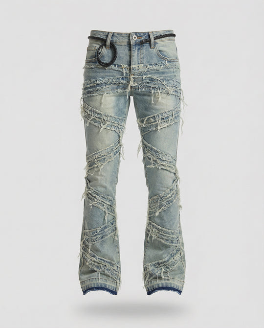 Herren Jeans Destroyed Look gerade