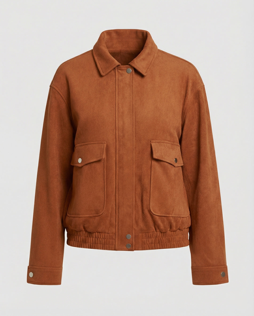 Freizeitkleidung Damen Veloursjacke Weit