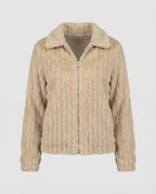 R&B | Stilvolle Teddy Damenjacke mit Kragen