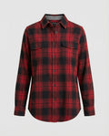 Damen Hemdjacke Karo Flanell