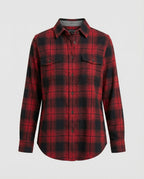 Damen Hemdjacke Karo Flanell