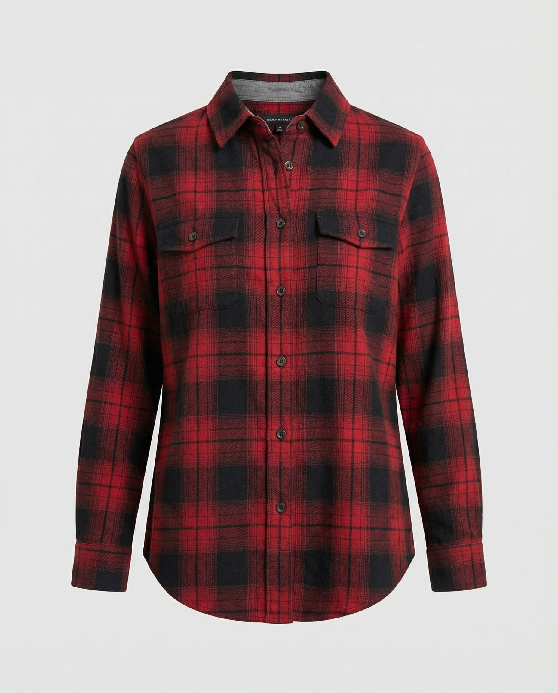 Damen Hemdjacke Karo Flanell