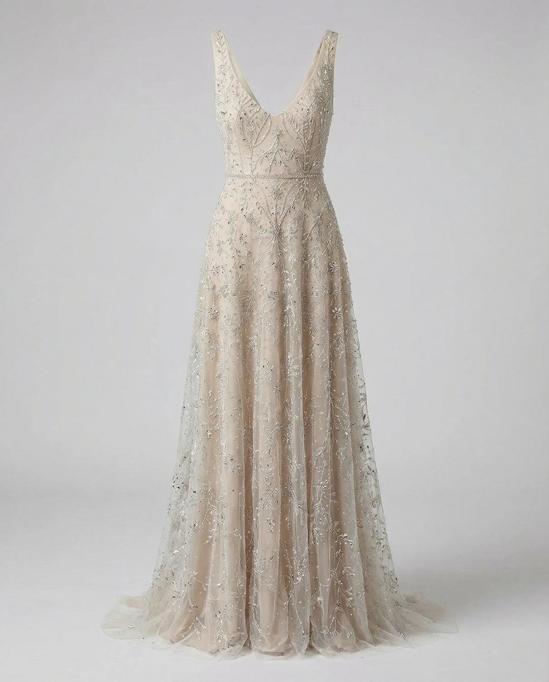 Luxuriöses Damen Abendkleid mit Bestickten Schimmernden Akzenten | R&B