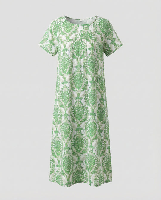 Luftiges Midikleid Damen Mit Taschen