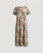 Damen Maxikleid floral asymmetrisch