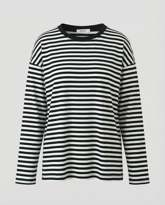 Freizeitkleidung Damen Longsleeve Breton