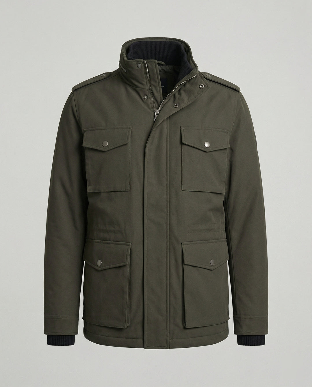 Herren Utility-Jacke mit hohem Kragen