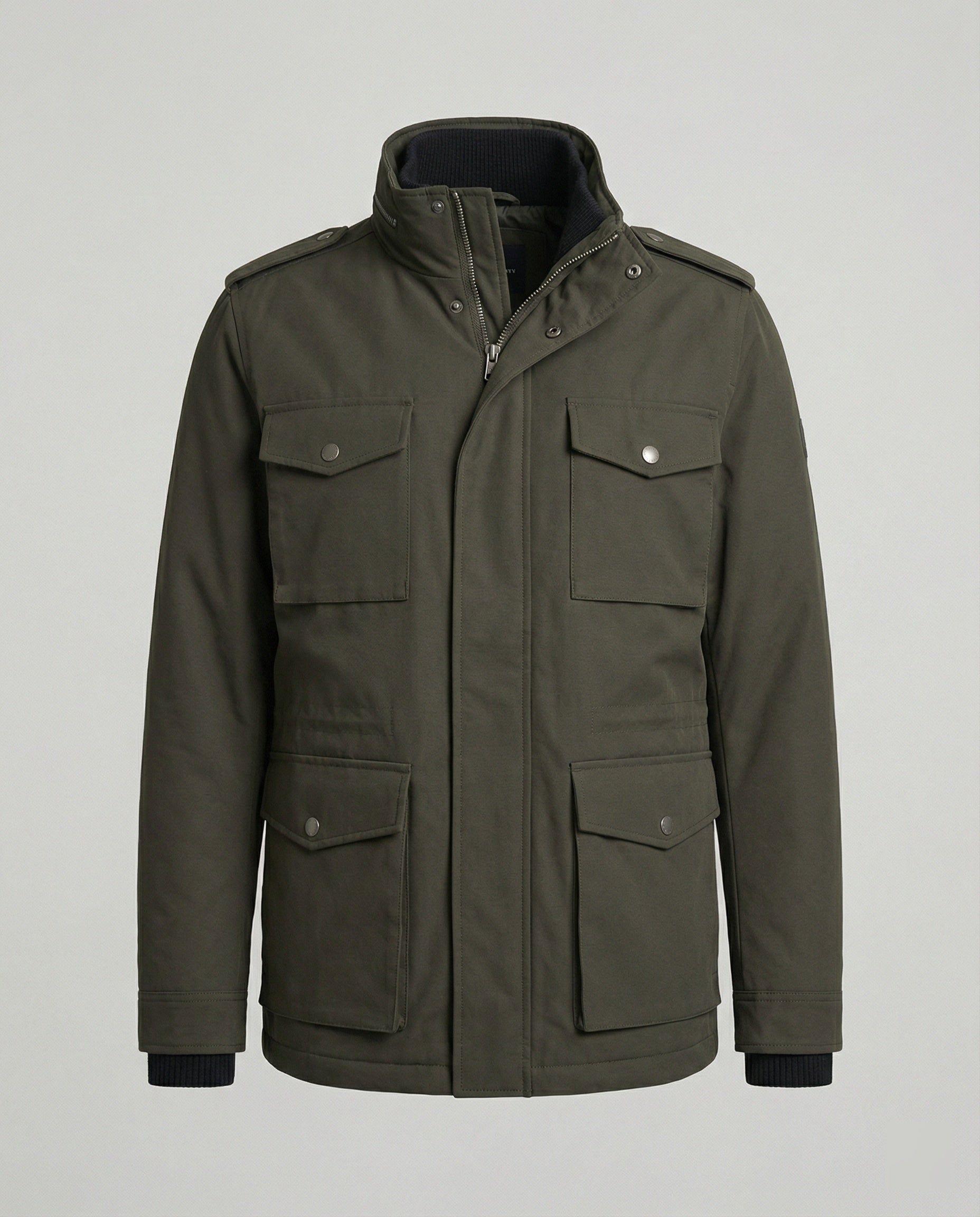 Herren Utility-Jacke mit hohem Kragen