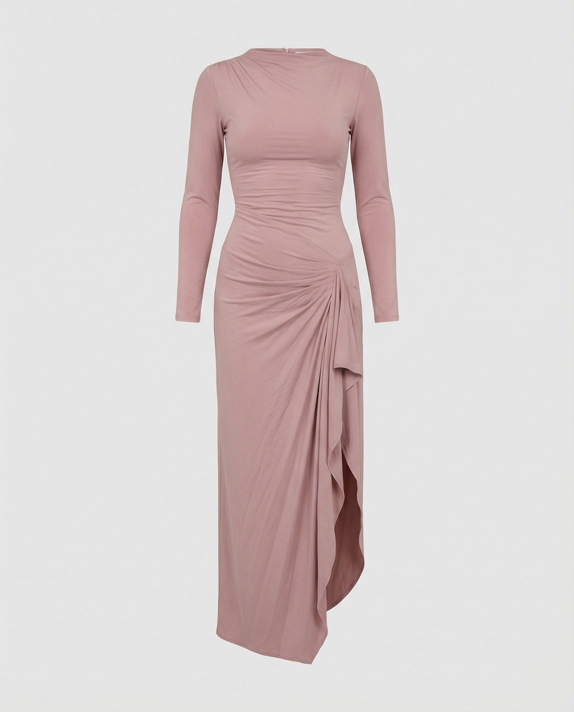 Damen Wickel-Abendkleid lang mit Schlitz