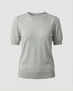 Damen Baumwollpullover mit kurzem Arm R&B