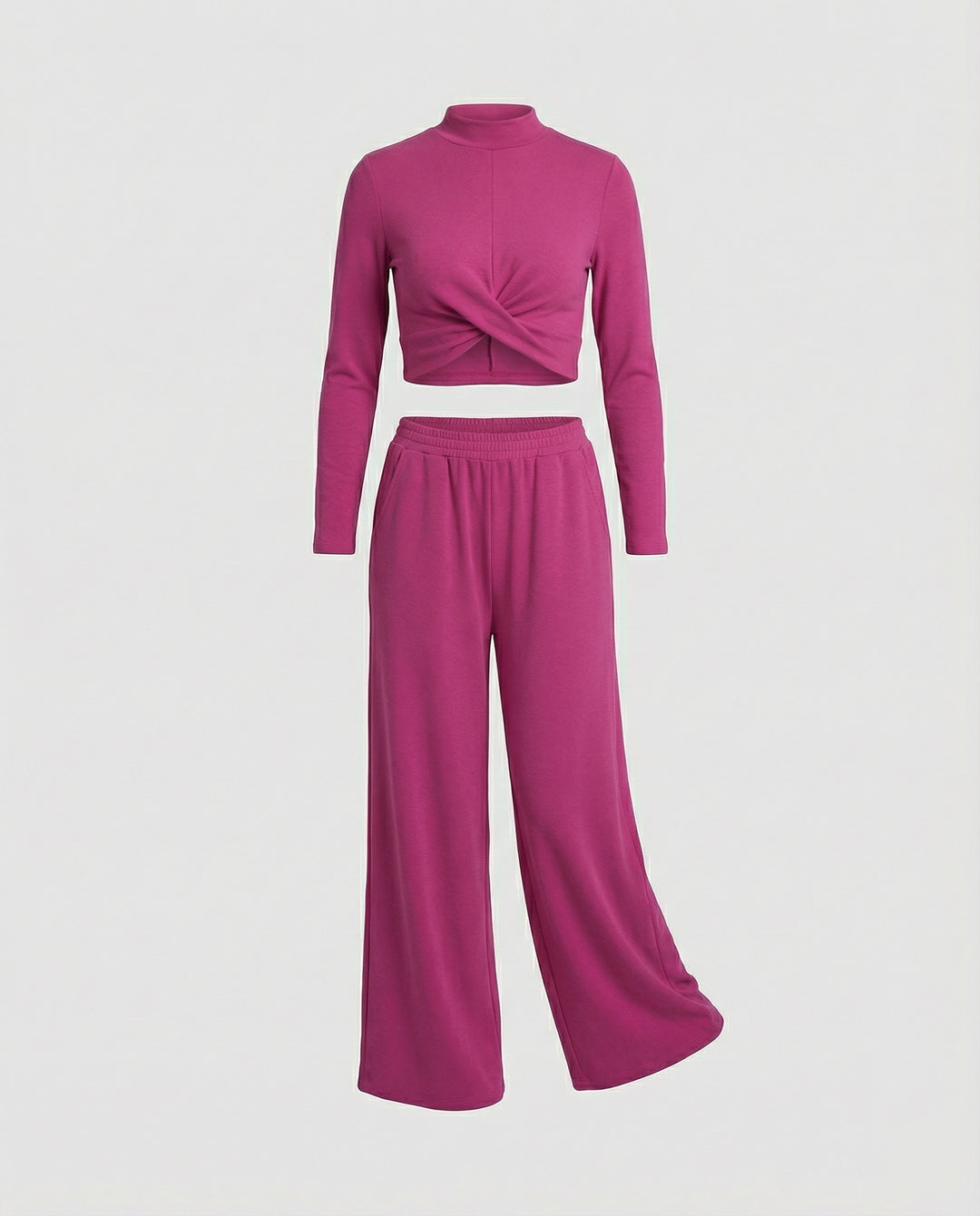 Zweiteiler Set Damen mit Twist-Oberteil
