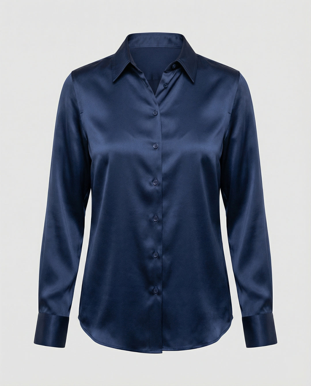 Bluse Damen Satin Seidig