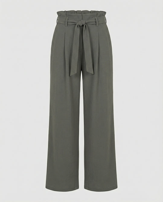 Damen Stoffhose Damen Palazzo High Waist