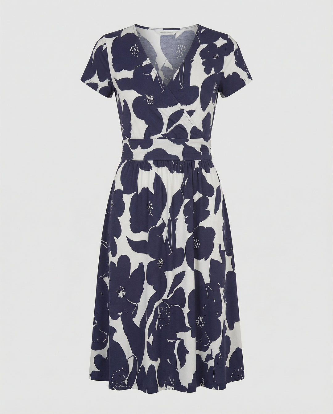 Damen Wickelkleid Jersey Freizeitkleid