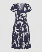 Damen Wickelkleid Jersey Freizeitkleid