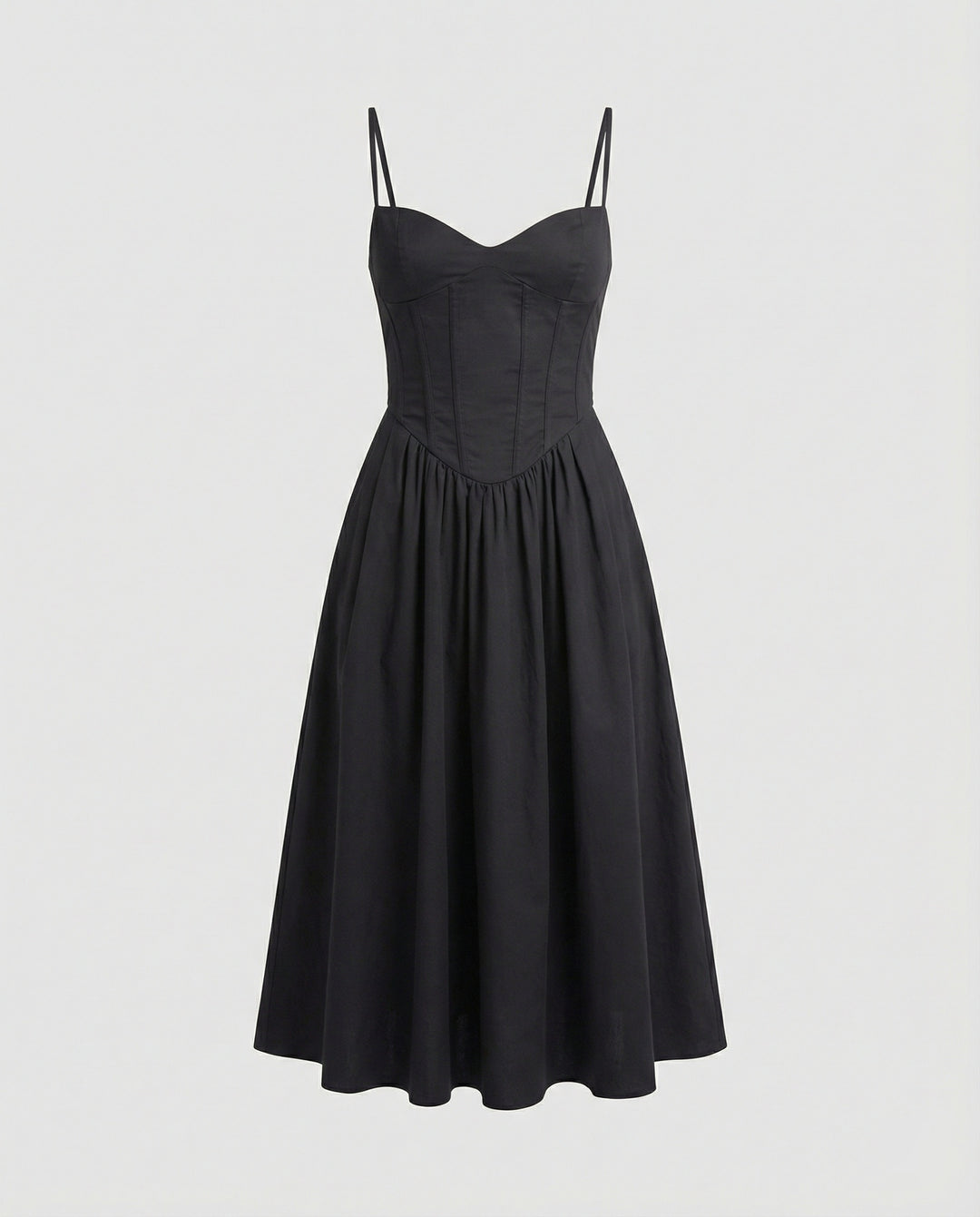 Damen Elegantes Langkleid mit taillierter Silhouette und schwingendem Rock R&B