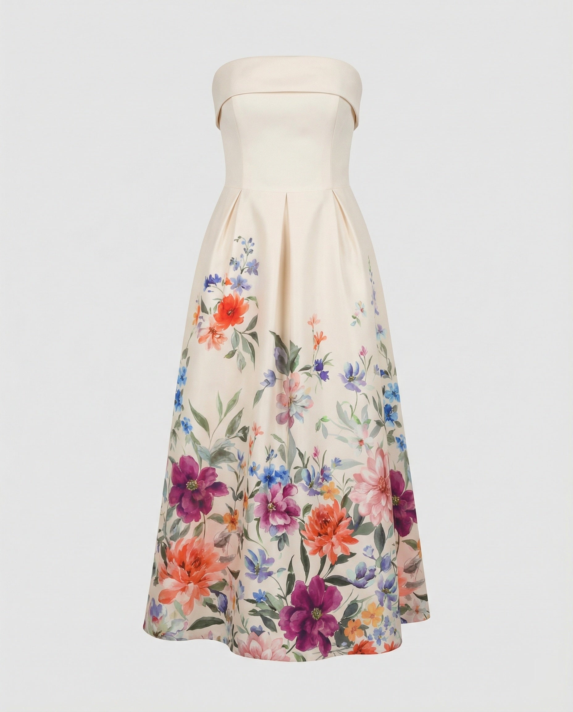 Damen Abendkleid trägerlos mit Korsage