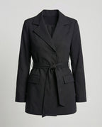 Blazer Mantel Mit Wickelgürtel Damen