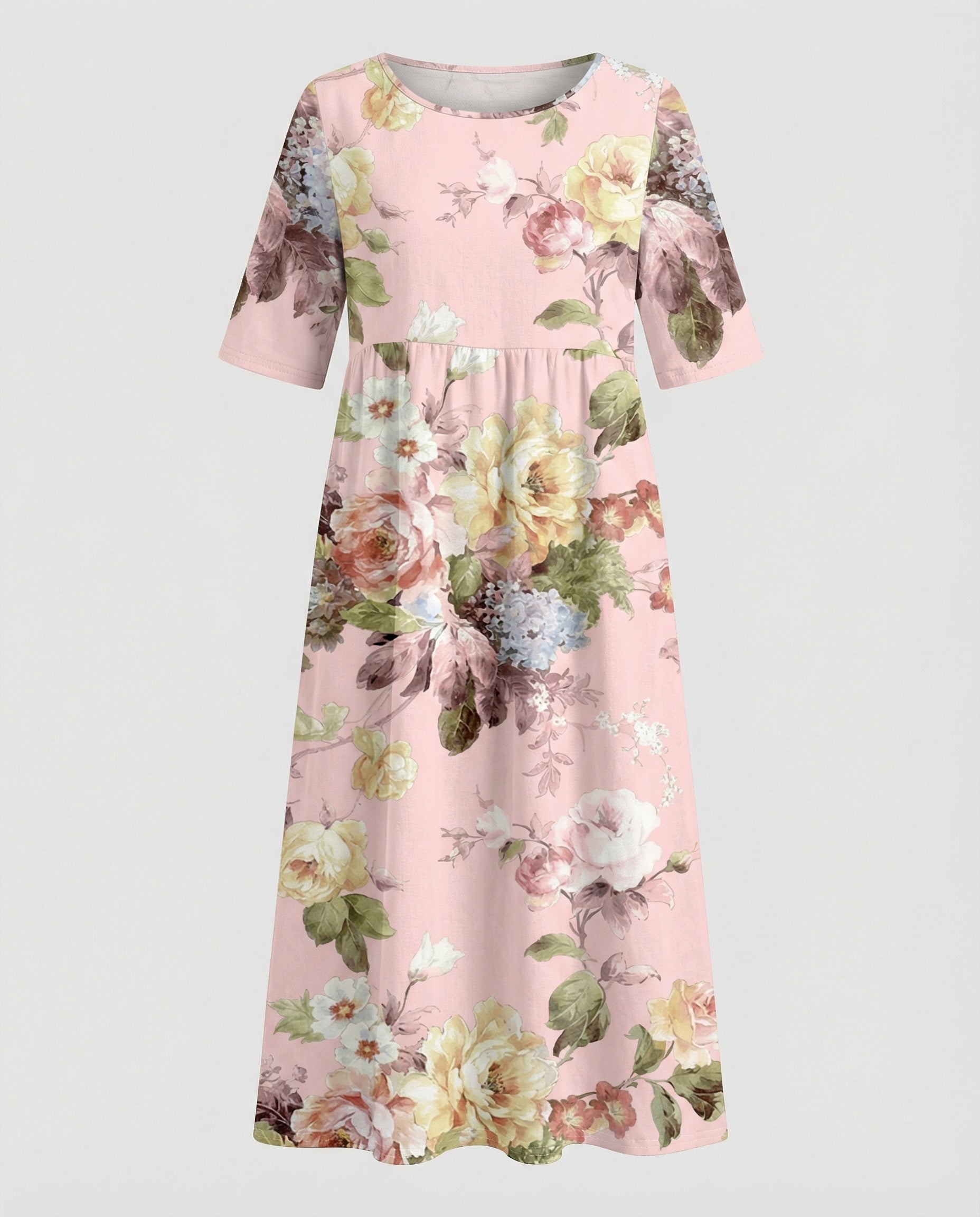 Damen Maxikleid mit Taschen luftig