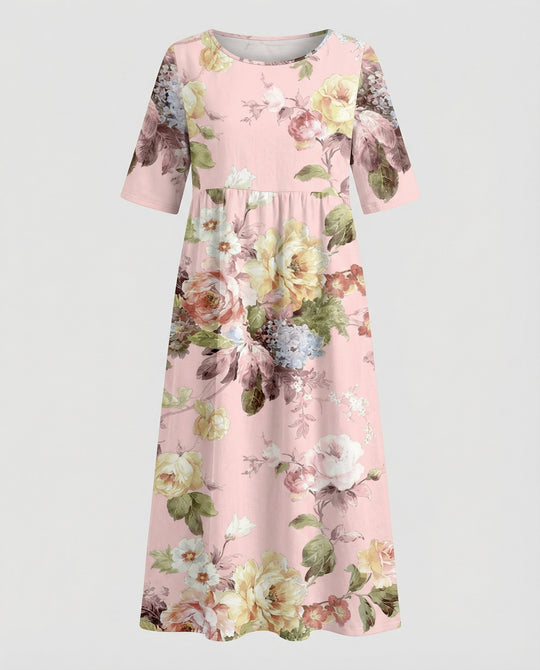 Damen Maxikleid mit Taschen luftig