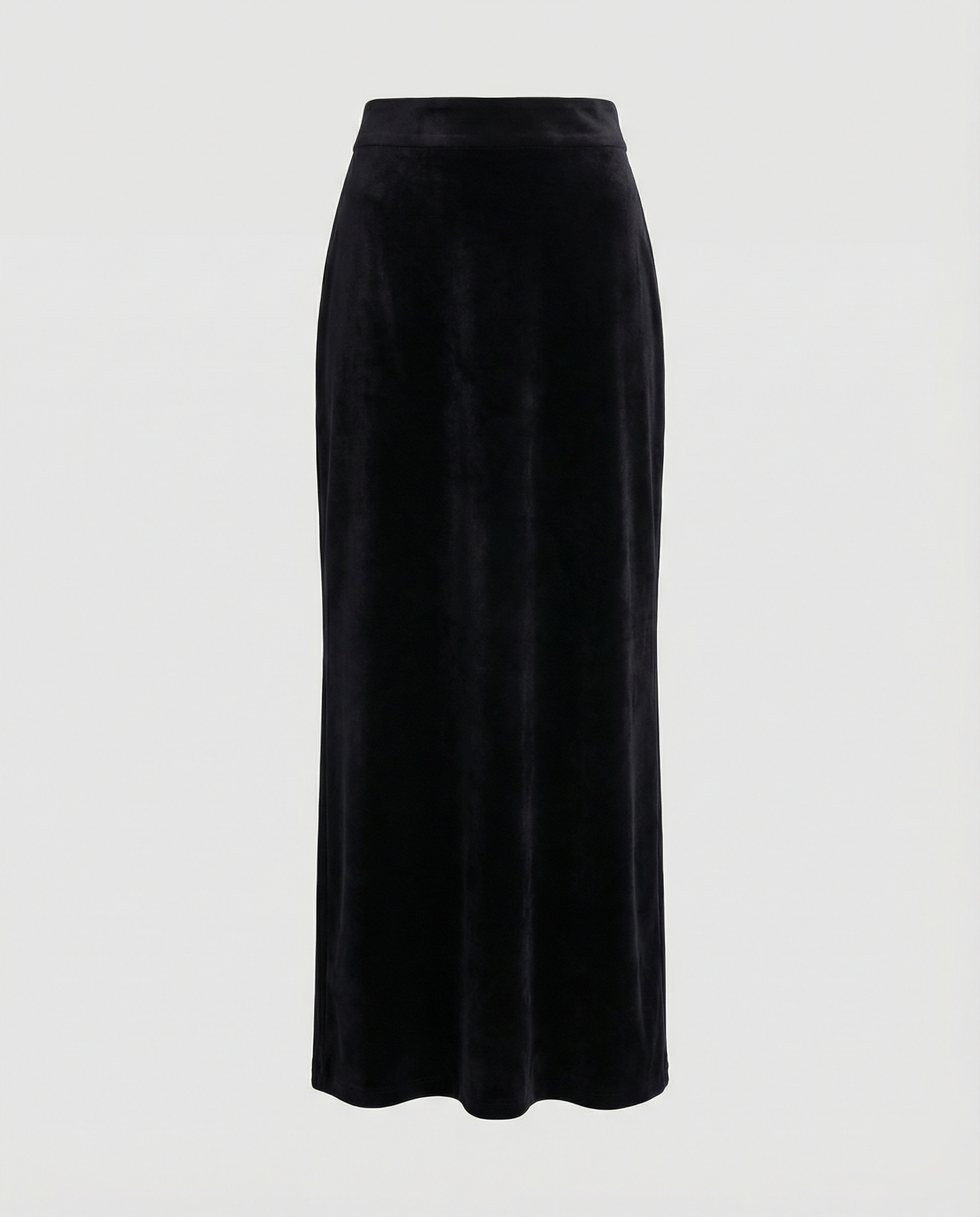 Satinrock Schwarz Damen Maxi aus hochwertigem Material