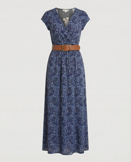 Boho Langes Maxikleid mit Blumenmuster für Sommer & Urlaub | R&B