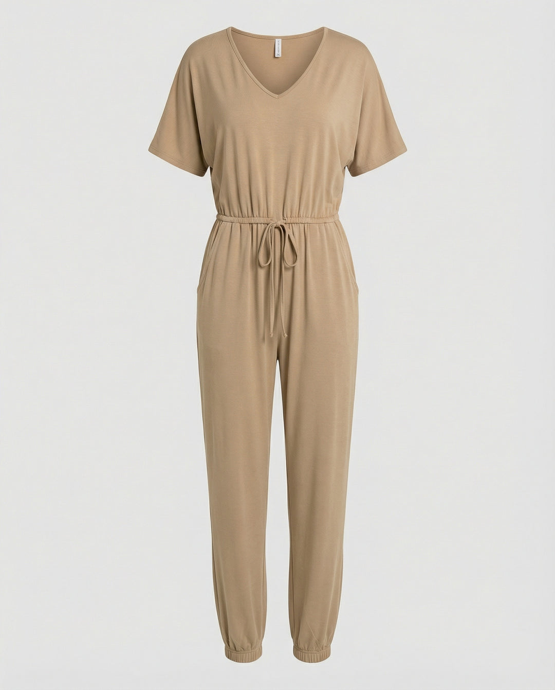 Damen Leichter Jumpsuit mit lockerer Passform und variabler Taille R&B