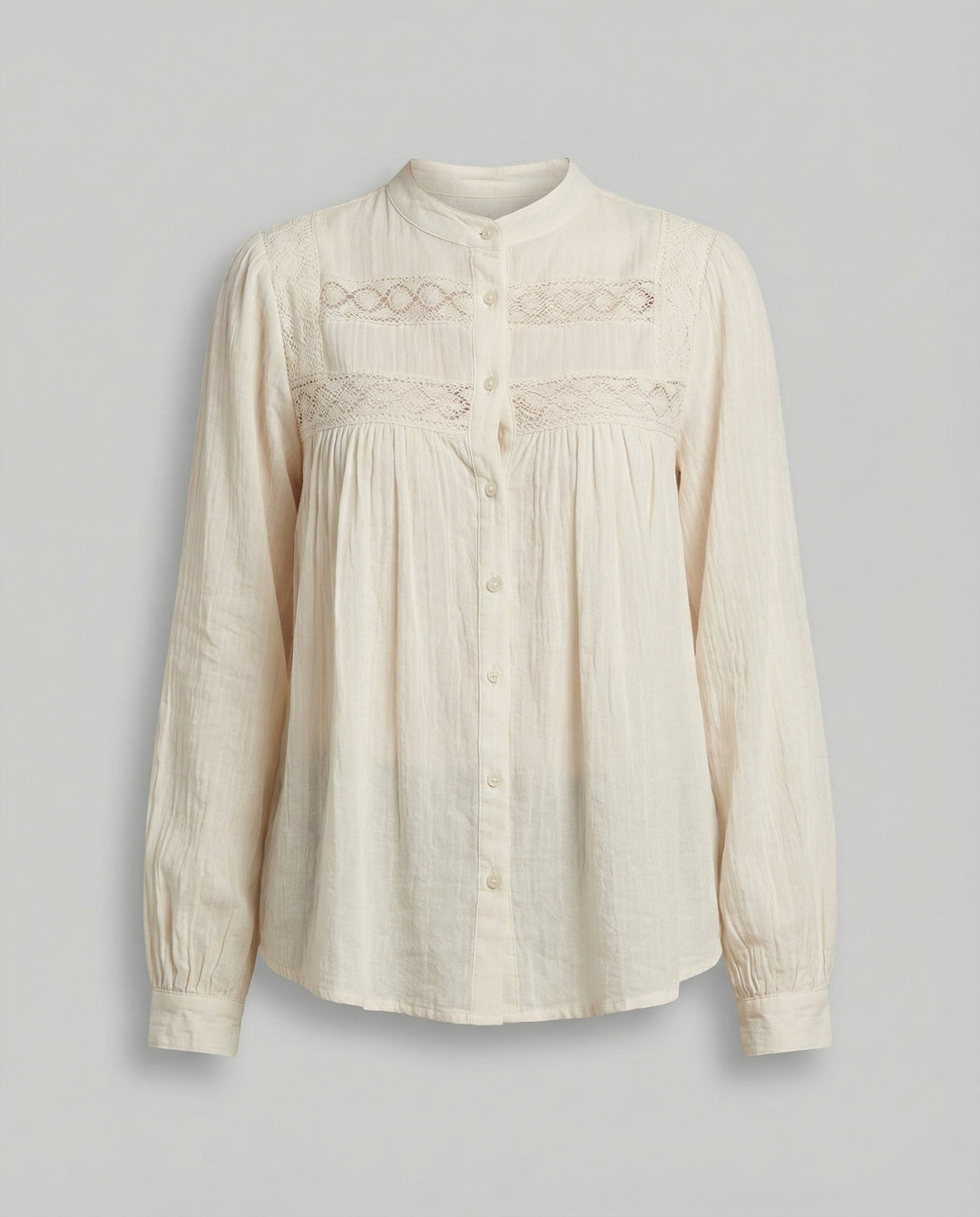 Baumwoll Bluse Damen mit Stickerei