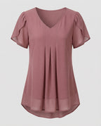 Tunika Bluse Damen mit Schmetterlingsärmeln