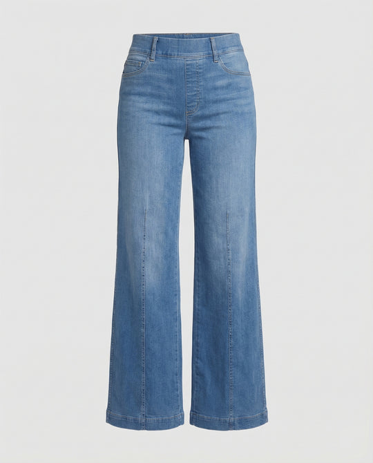 Damen Palazzo Jeans High Waist