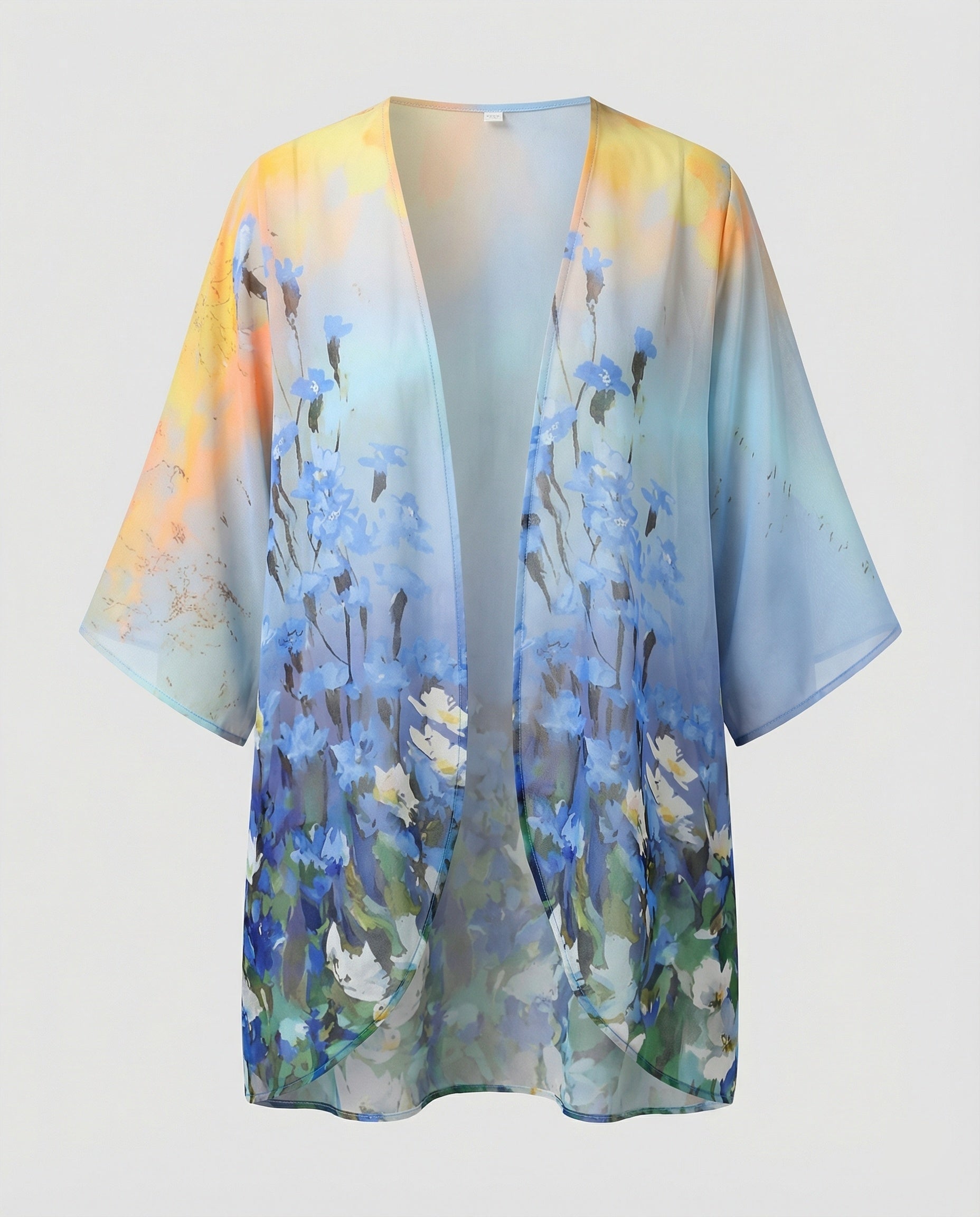 Offener Kimono Damen Floral