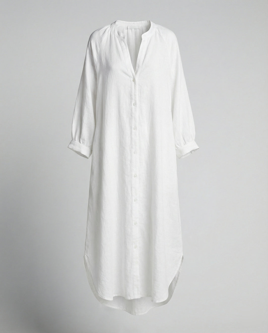 Damen Leinenkleid Kaftan lang