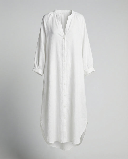Damen Leinenkleid Kaftan lang