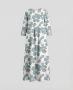 Damen Maxikleid floral mit Taschen