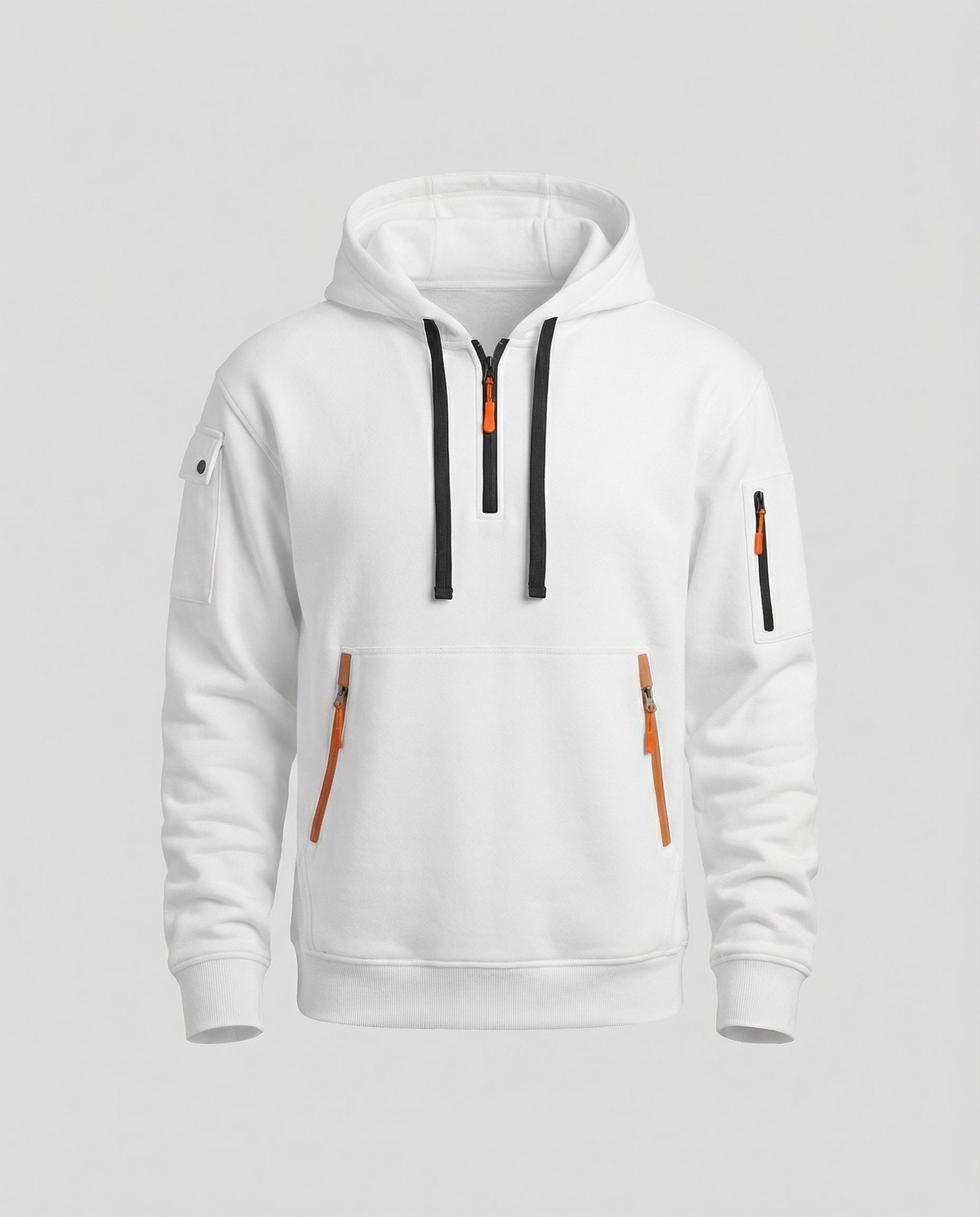R&B | Stylischer Alltags-Herren-Hoodie mit Halb-Zip-Design