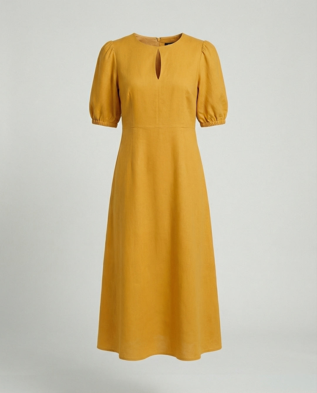 Damen Midikleid mit Ballonärmeln