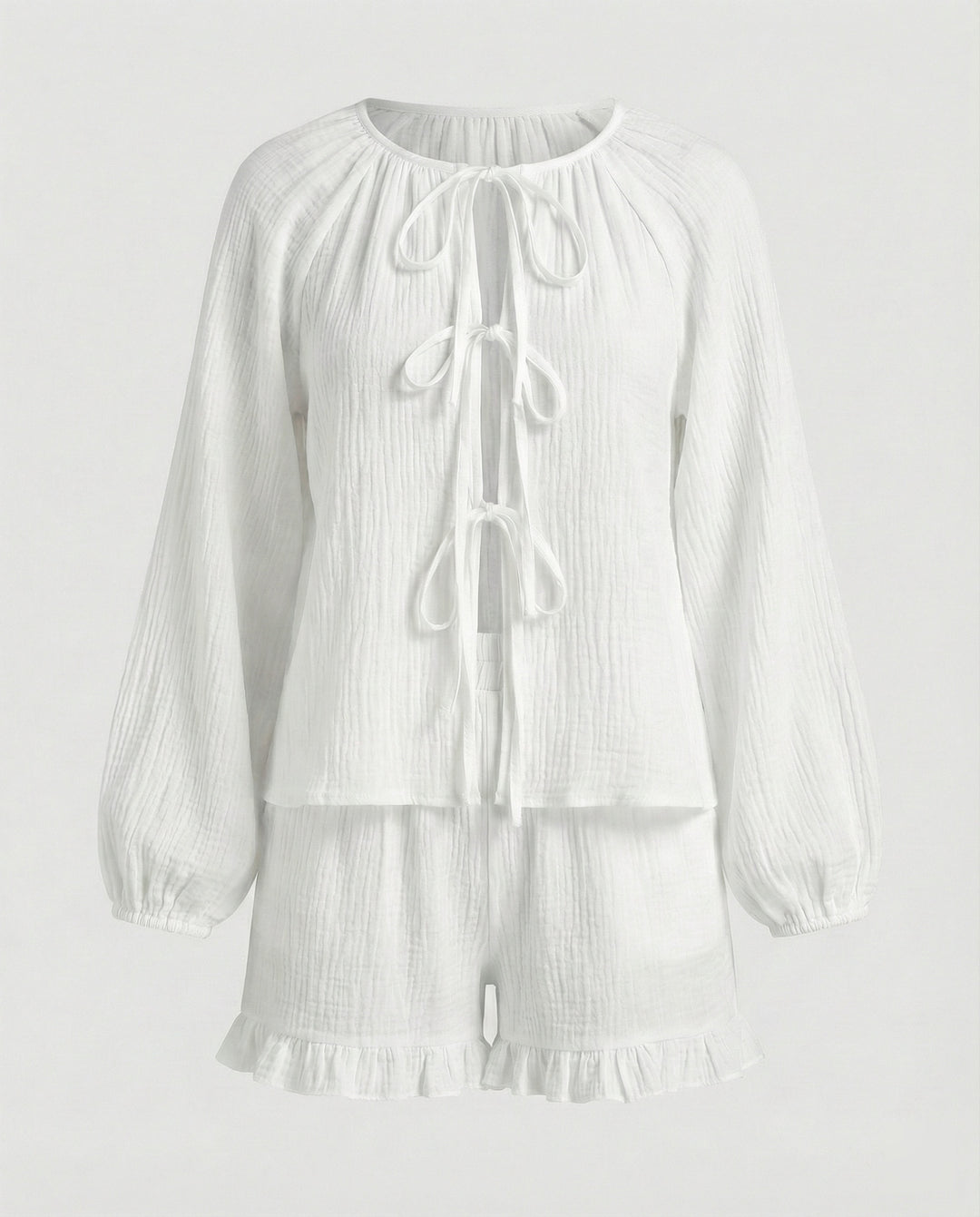Damen Zweiteiler Set Musselin Sommer