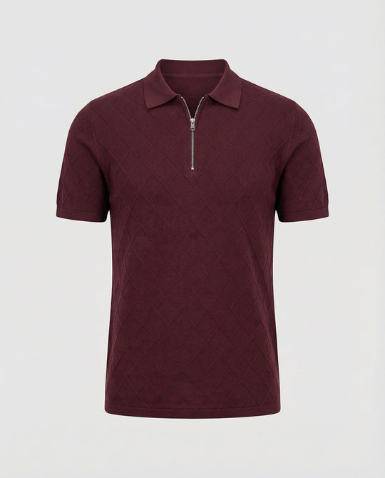 Herren Poloshirt mit Reißverschluss