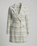 Damen Blazer Mantel Tweed