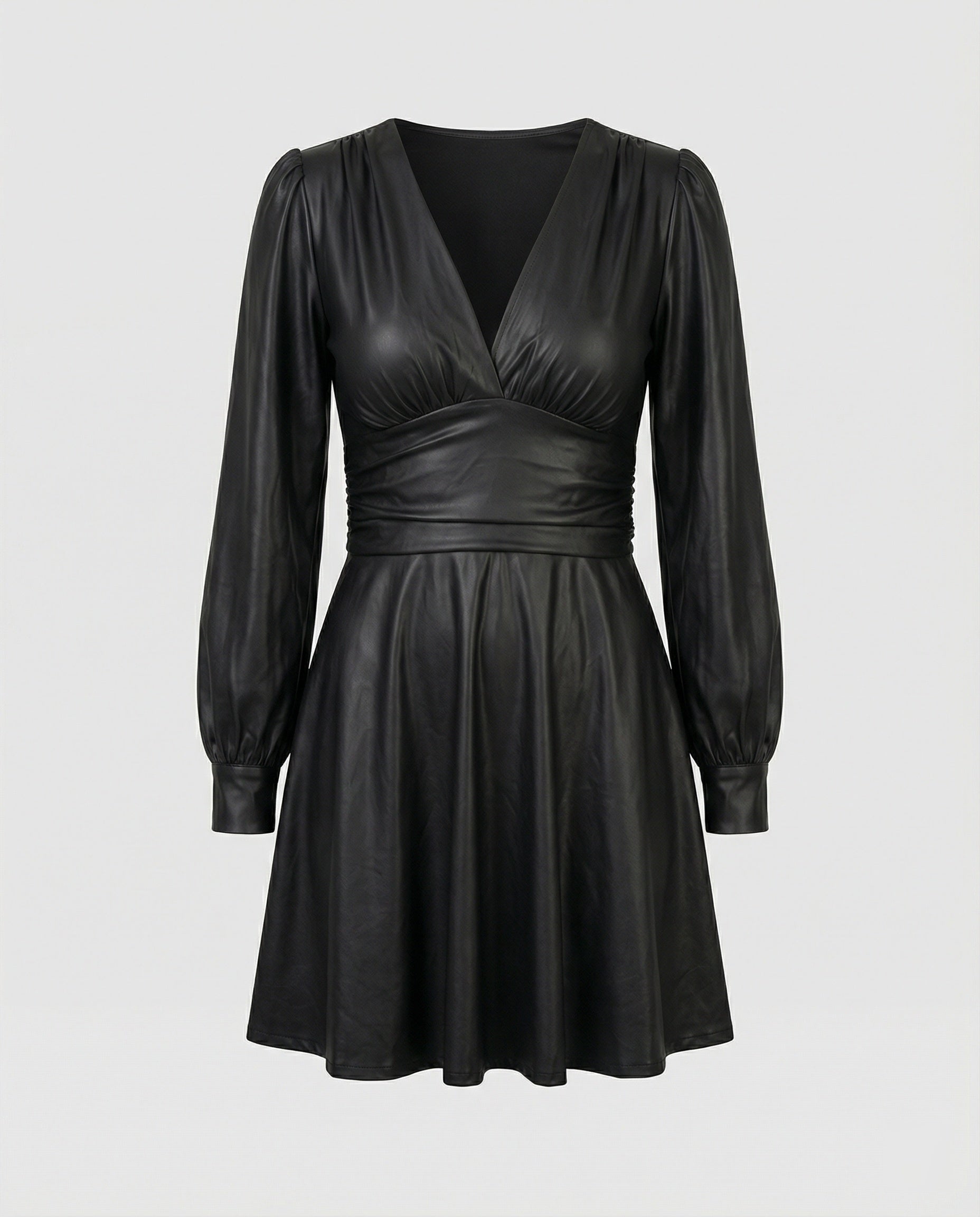Damen Cocktailkleid Elegant Wickeloptik